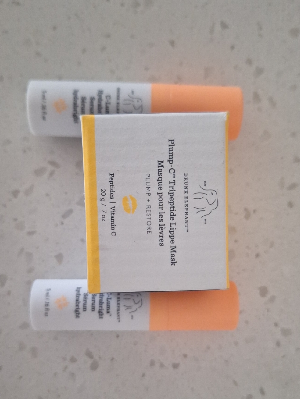 Drunk Elephant Lippe Mask ans C-lumas